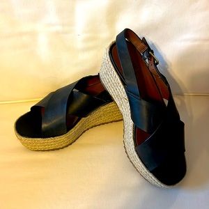 Black Naturalizer 3 inch wedge  worn once